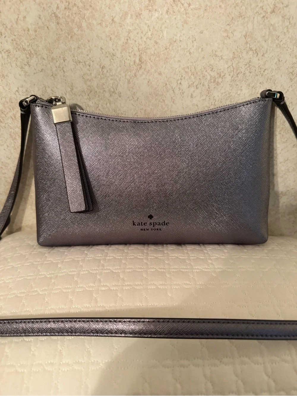 kate spade Iridescent Gunmetal Crossbody Bag